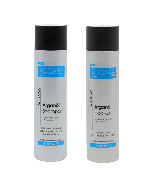 Rocara Hair - Victum Haarpflegeset - 250 ml Shampoo und 250 ml Conditioner mit Arganöl, silikonfrei