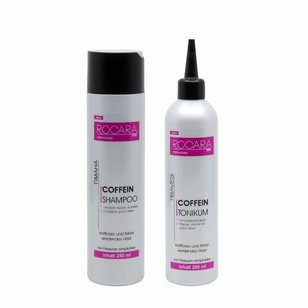 Coffein Set for Women Haarwuchsshampoo 250 ml & Tonikum 200 ml freeshipping - Khiao