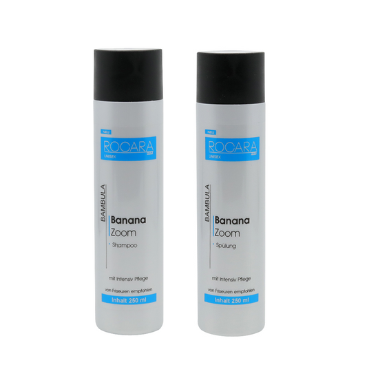 Set de champú y acondicionador de banana: nutrición intensiva y brillo natural para el cabello
