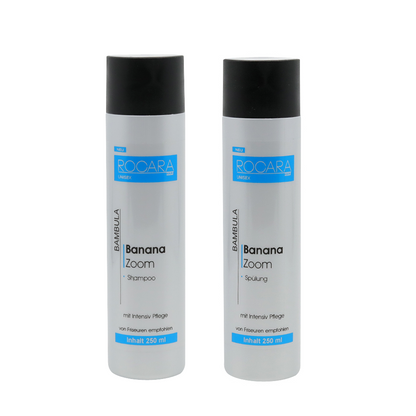 Rocara Hair - Bambula Banana Hair Care Set - Shampoo 250 ml and Conditioner 250 ml